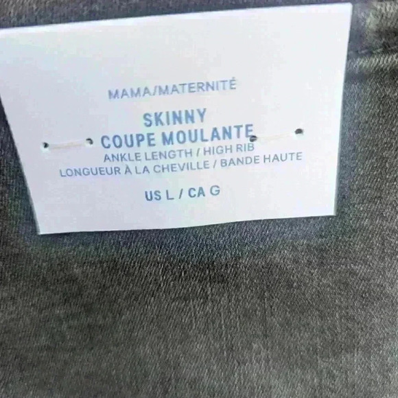 H&M Mama Maternity Super Soft Ankle Skinny Jeans -  size Large NWT - Picture 5 of 6